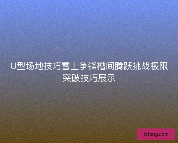 U型场地技巧雪上争锋槽间腾跃挑战极限突破技巧展示
